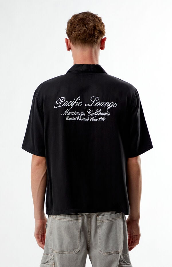 Pacsun Pacific Lounge Embroidered Camp Shirt