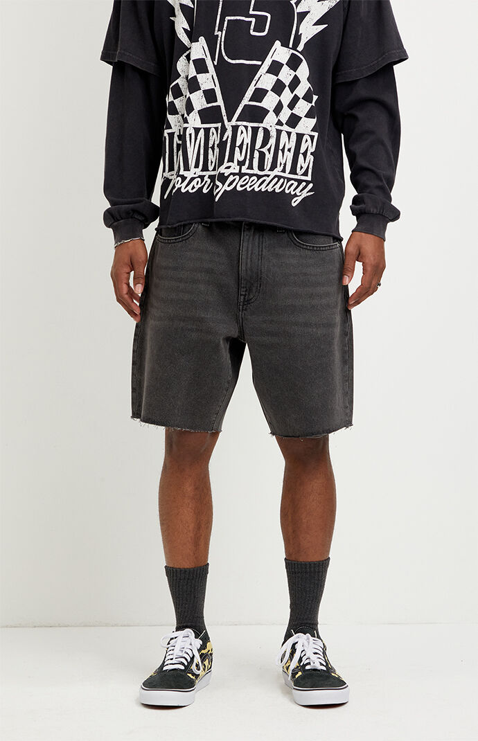 Pacsun Harrison Cutoff Jean Shorts Black