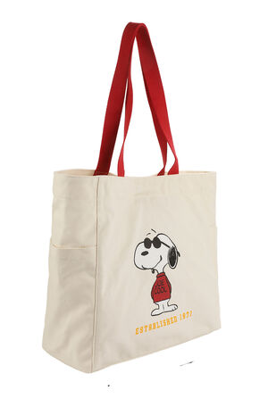 Peanuts Joe Cool Snoopy Est. 1971 Canvas Tote Bag image number 3
