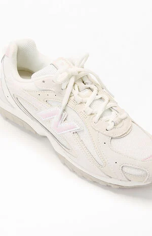 White & Pink 204L Sneakers image number 6