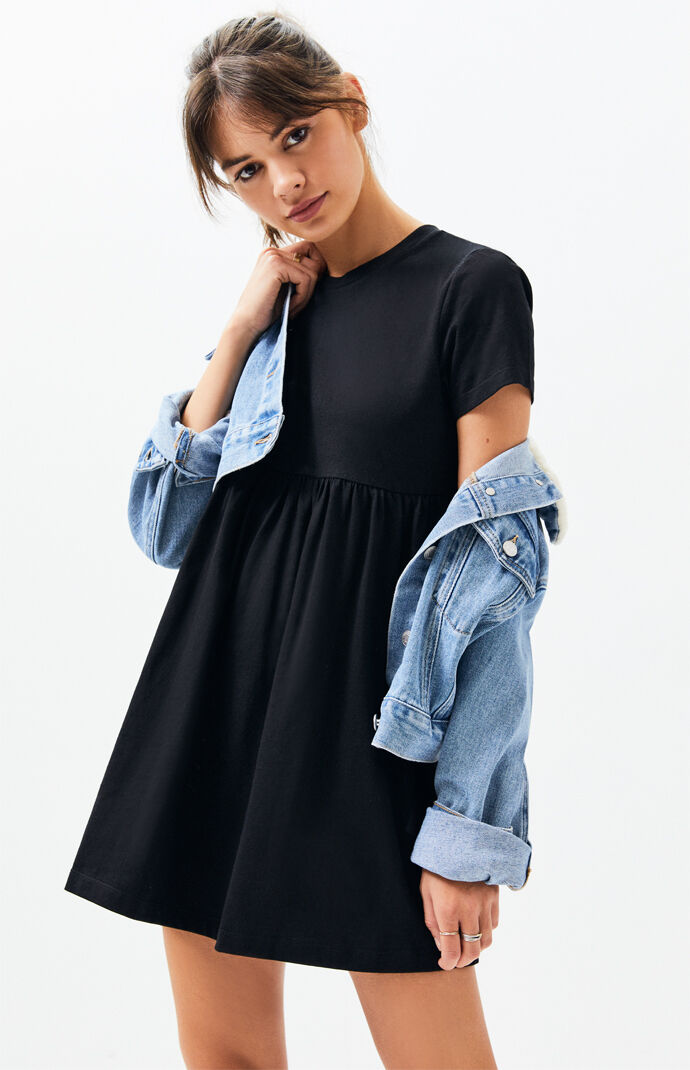 baby doll dress and doc martens