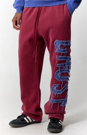 Ghost Applique Washed Baggy Sweatpants image number 6