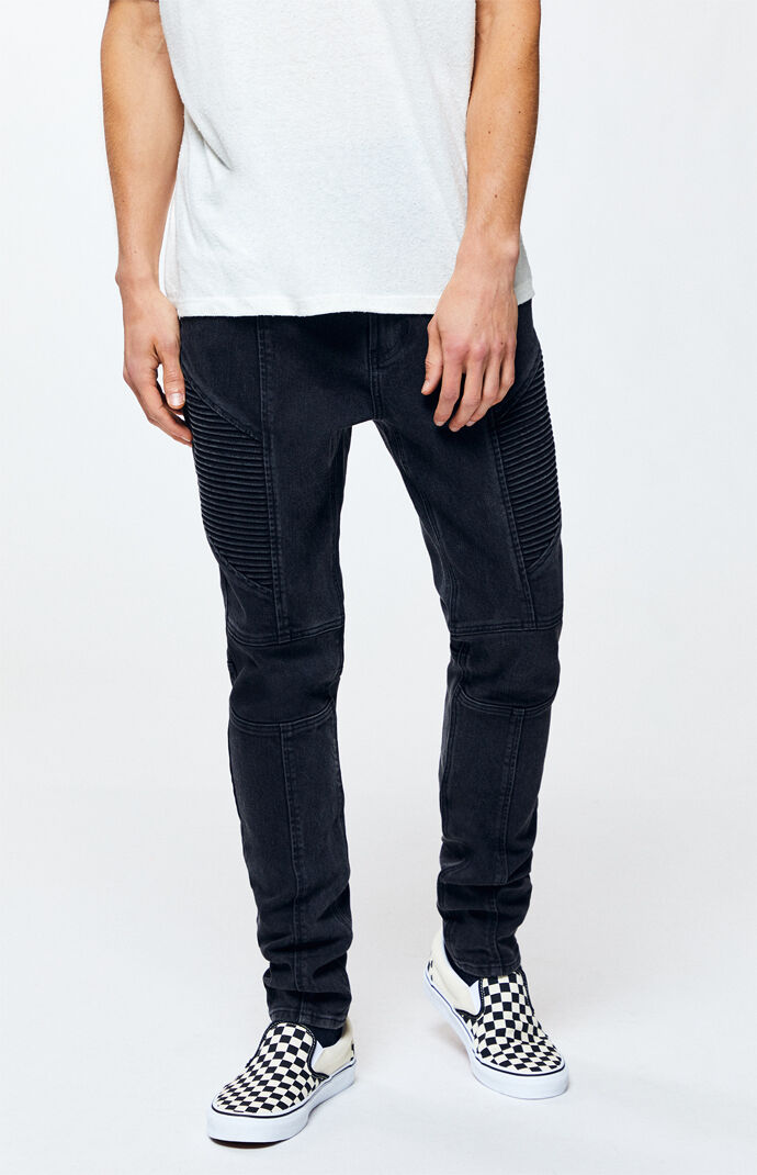 Pacsun Black Moto Stacked Skinny Jeans Pacsun Black skinny jeans are essential in any wardrobe. pacsun