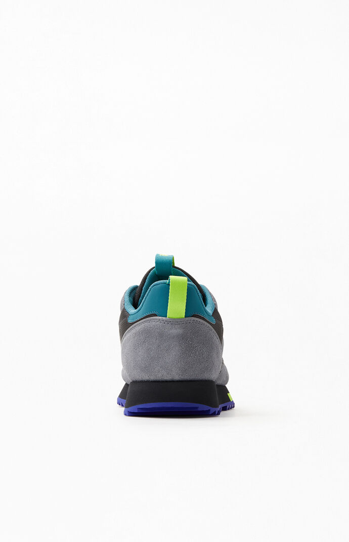 Grey & Purple CL Leather Ripple Trail Shoes