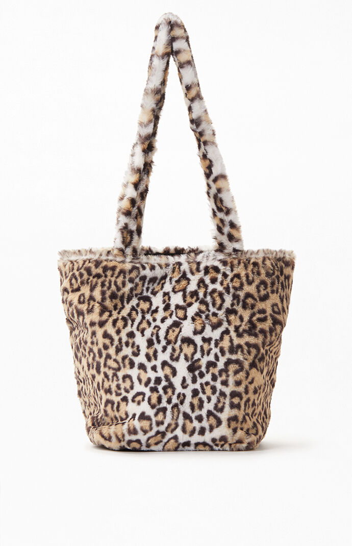 John Galt Leopard Faux Fur Bag PacSun