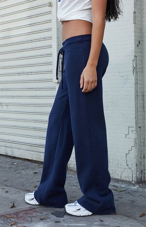 Navy Hilary Yoga Baggy Sweatpants image number 3