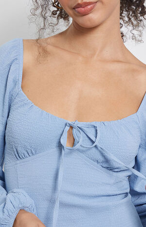 Long Sleeve Ruffle Hem Dress image number 3