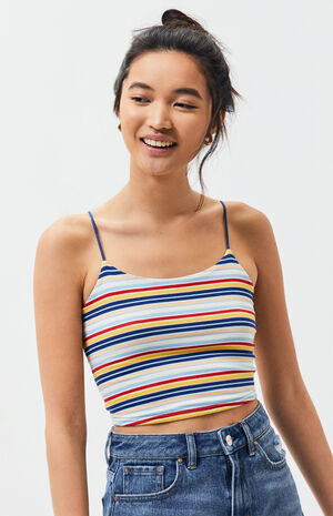 PS Basics by Pacsun Easy Cropped Black Cami Top | PacSun | PacSun