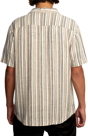 Beat Stripe Button Up Shirt Beat Stripe Button Up Shirt image number null