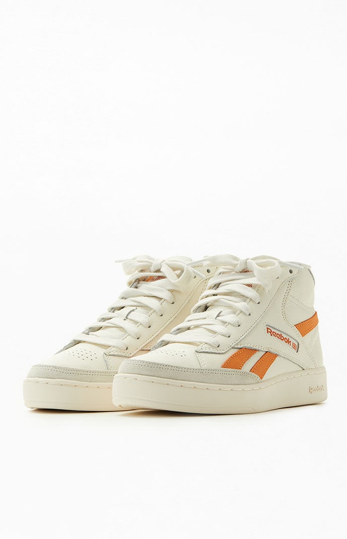 Reebok Women s Orange Club C High Top Sneakers PacSun