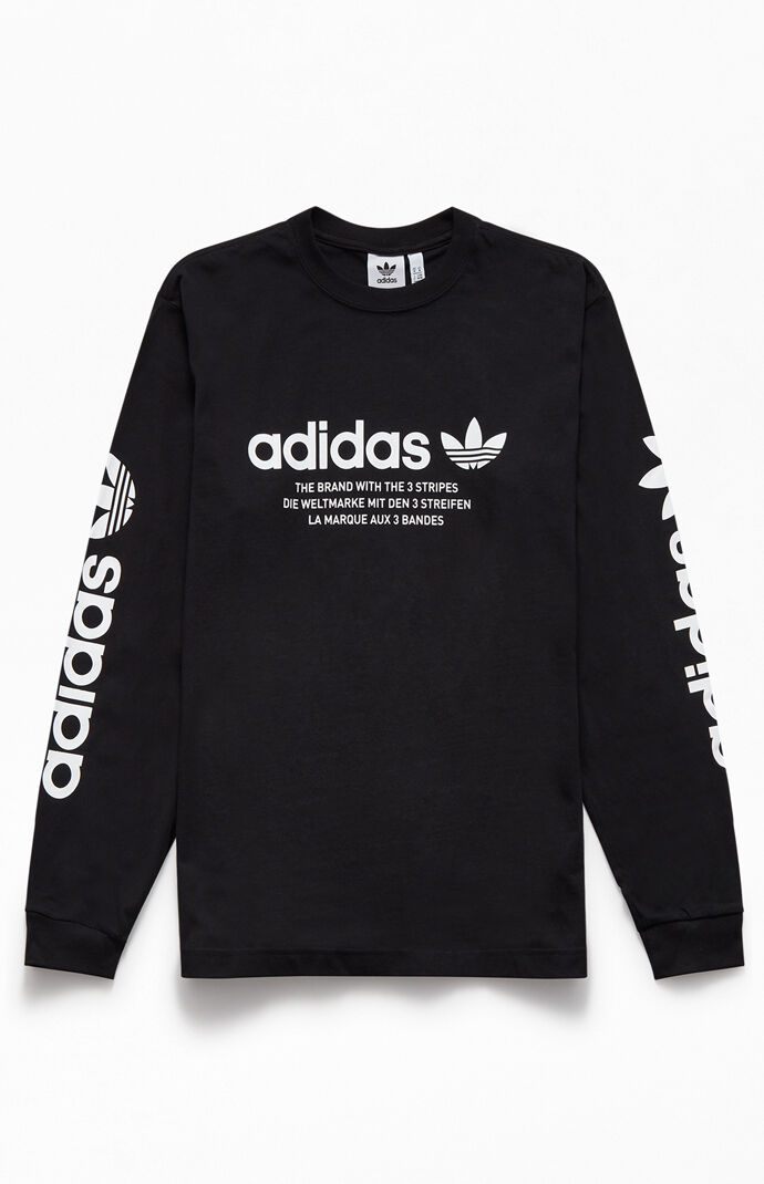 adidas logo on sleeve