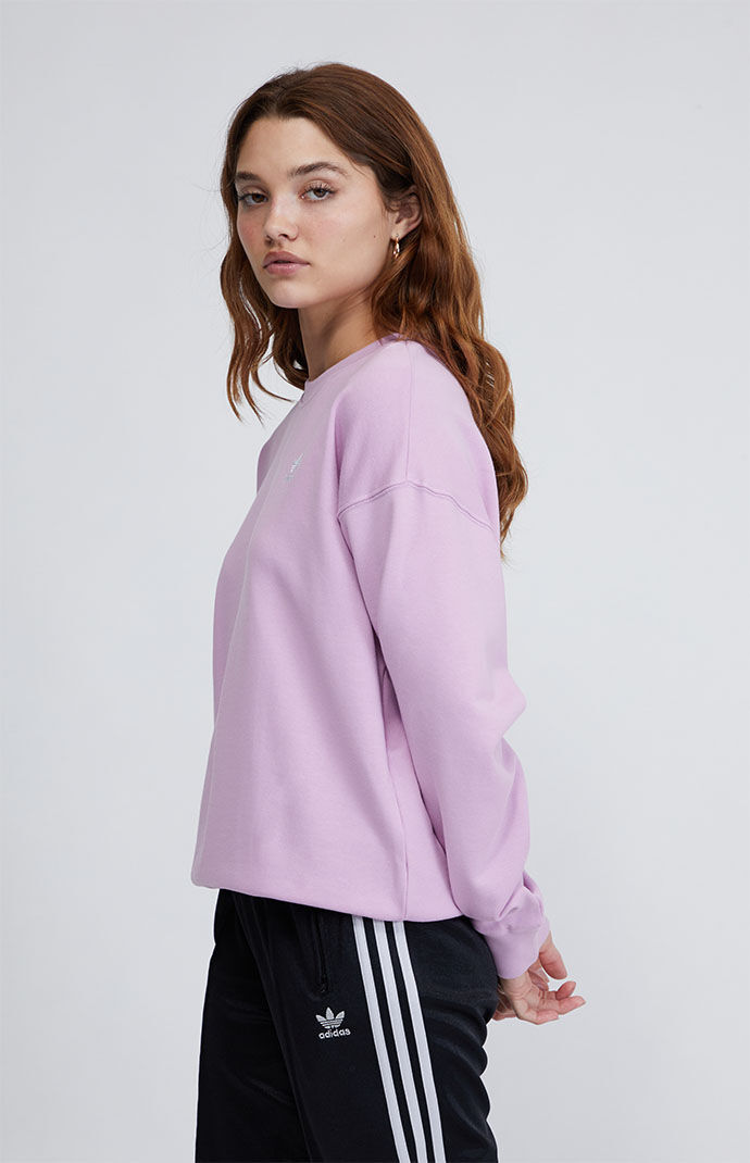 Adidas purple crew neck top