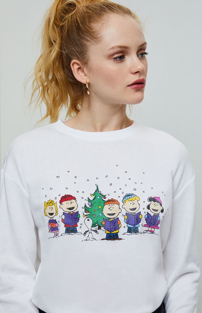 Womens Peanuts Christmas Sweater Outlet Store Up To 57 Off Www Weworkfactory Com