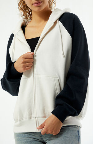 Colorblock Raglan Zip Up Hoodie image number 2
