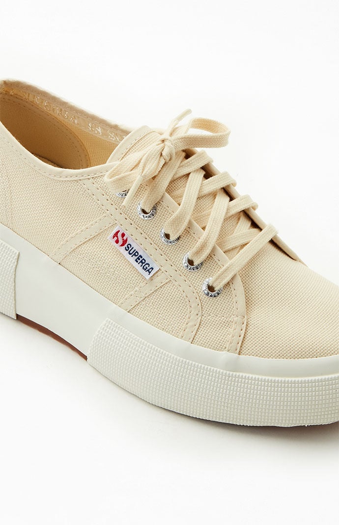 Superga Women s Beige 2287 Bubble Platform Sneakers PacSun