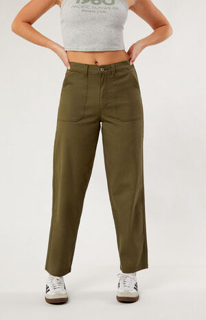 Olive Utility Pants image number 2