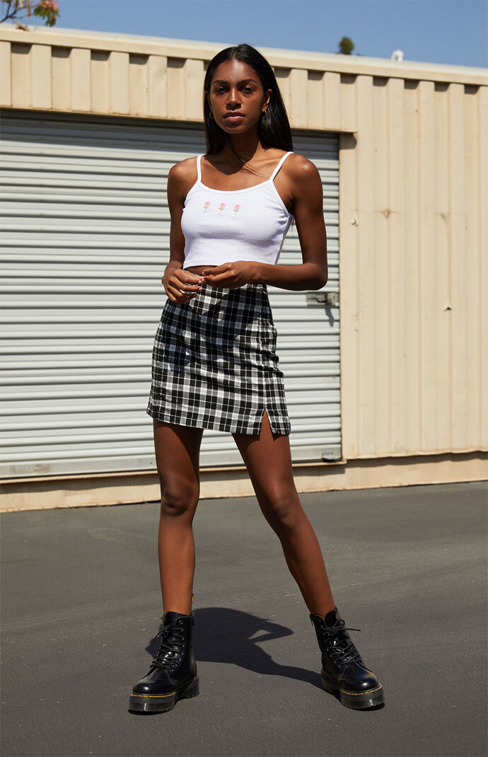 White & Black Cara Skirt