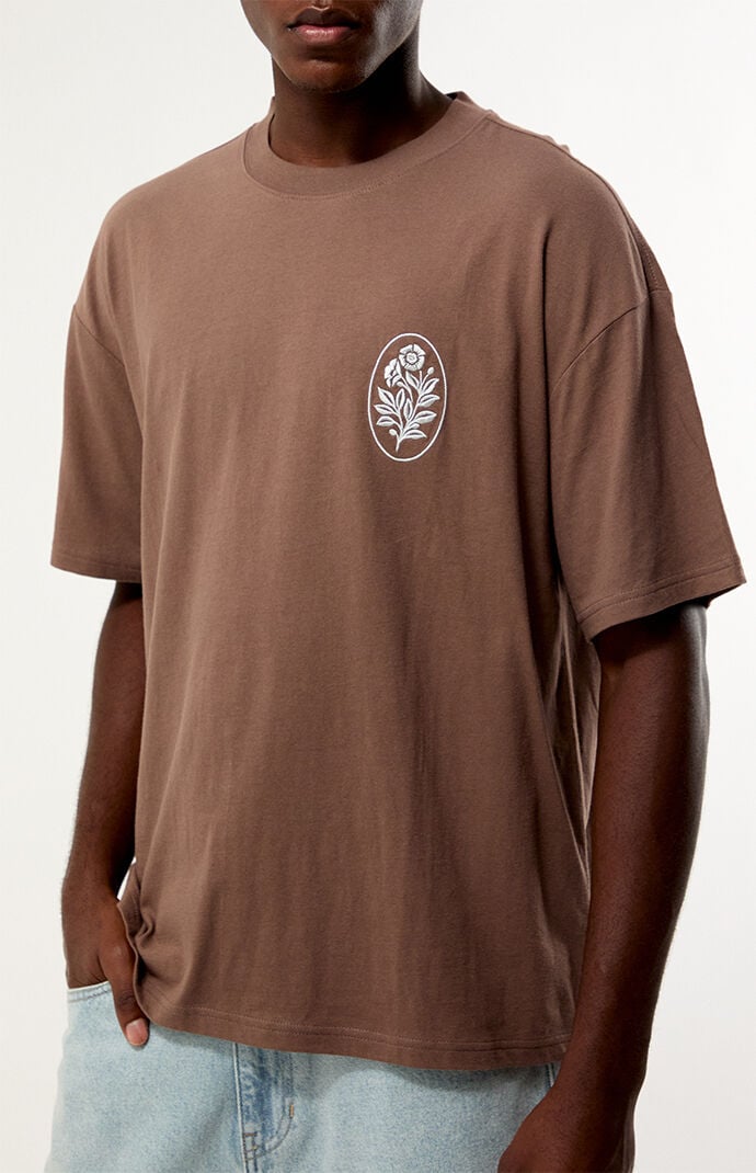 Pacsun Flowers Embroidery T-Shirt