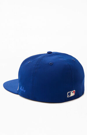 Men's New Era Red Toronto Blue Jays White Logo 59FIFTY Fitted Hat 