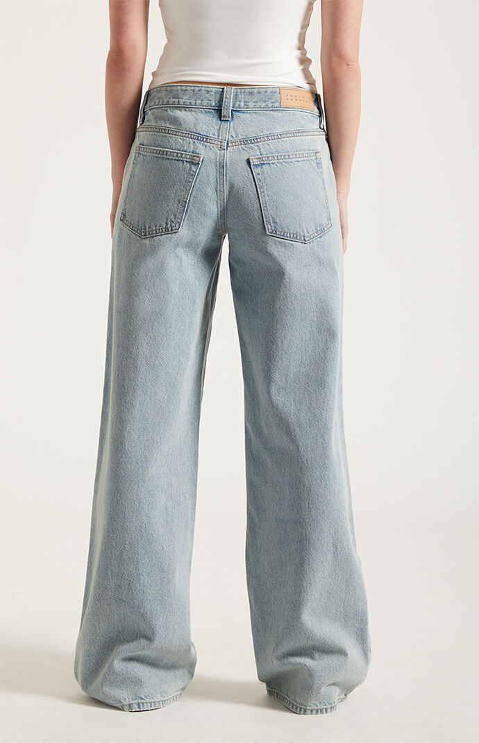 Pacsun Casey Low Rise Baggy Jeans Light Blue Washed | Pacsun