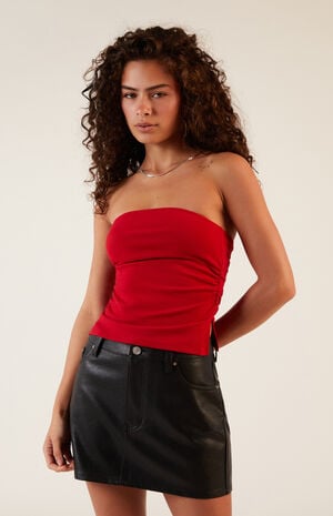 Faux Leather Mini Skirt