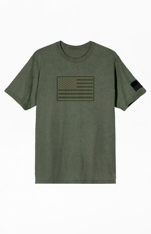 Sage America Straight & Wavy Flag T-Shirt image number 1
