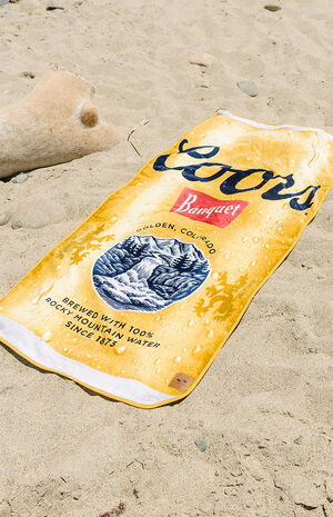 Eco Golden Coors Beach Towel image number 4
