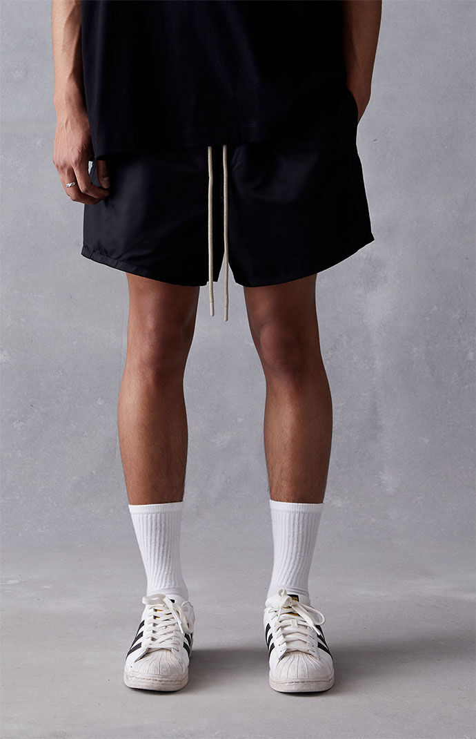 Fear of God Essentials Nylon Running Short Jet Black