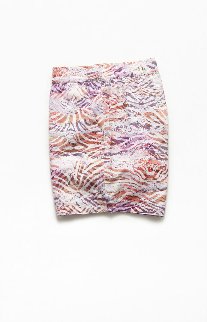 Dye Effect 15" Zebra Swim Trunks