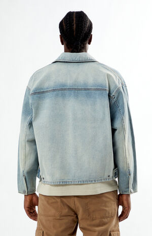 Light Indigo Washed Denim Gas Jacket image number 3