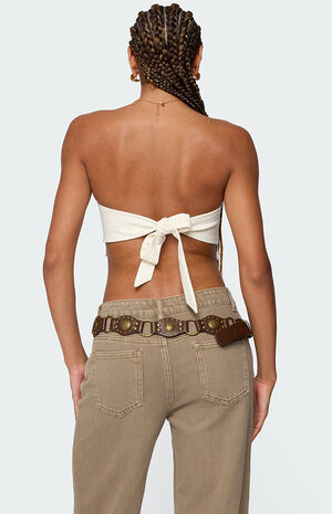 Stud and Tassel Handkerchief Top image number 4