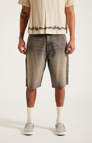 Harrison Cutoff Baggy Carpenter Denim Shorts&nbsp;Brown image number 3