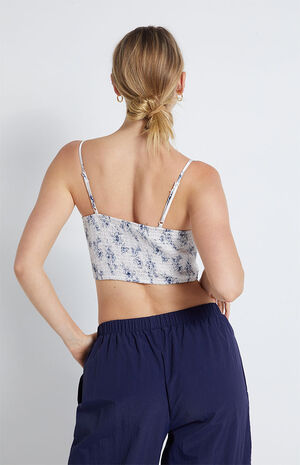 Tie Front Satin Corset Top image number 4