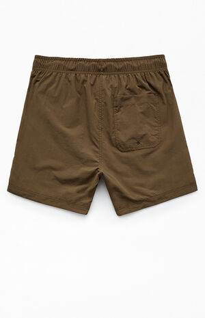 Brown Collegiate 6" Swim Trunks image number 2