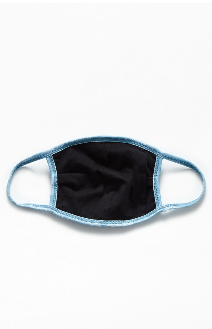 Light Blue Paisley Face Mask