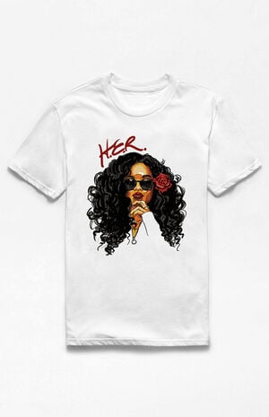 H.E.R Artwork Portrait T-Shirt image number 1