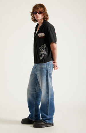 Dylan Baggy Jeans Stretch Medium Blue image number 6