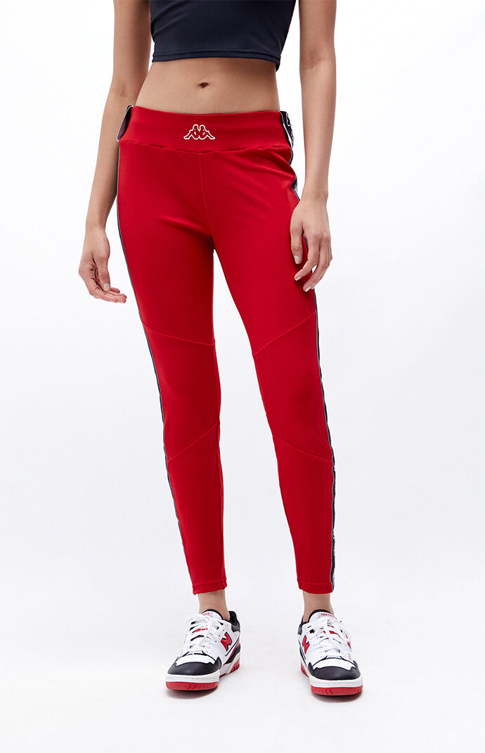 Red kappa leggings outlet