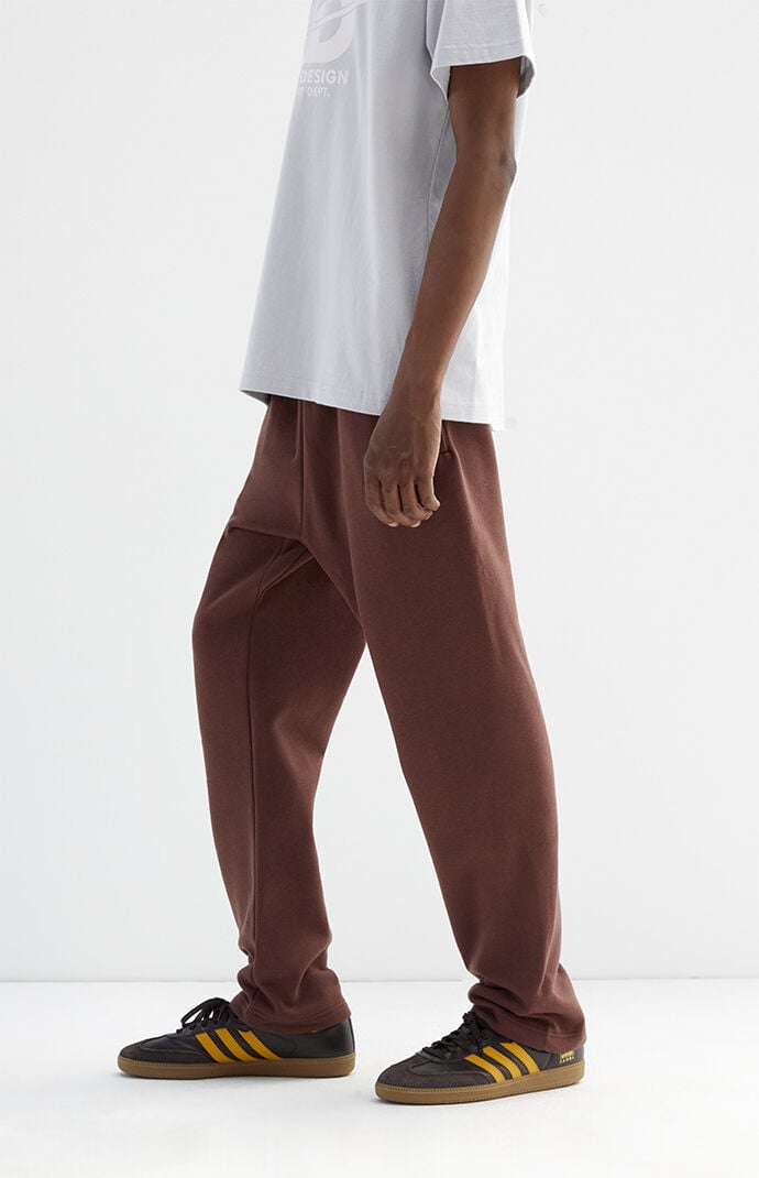 Pacsun Men s Straight Leg Sweatpants in Brown Size Medium
