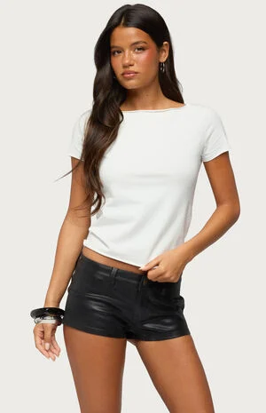 Rea Shredded Cutout Lacey Top image number 1