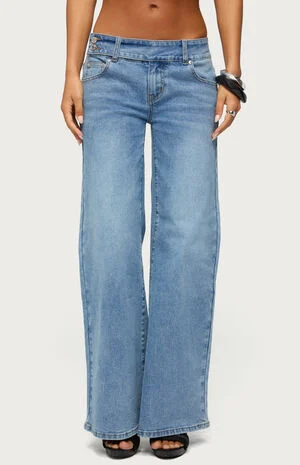 Dale Low Rise Straight Leg Stretchy Jeans image number 1