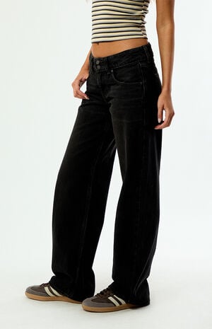 Black So Fundamental Superlow Loose Jeans image number 3