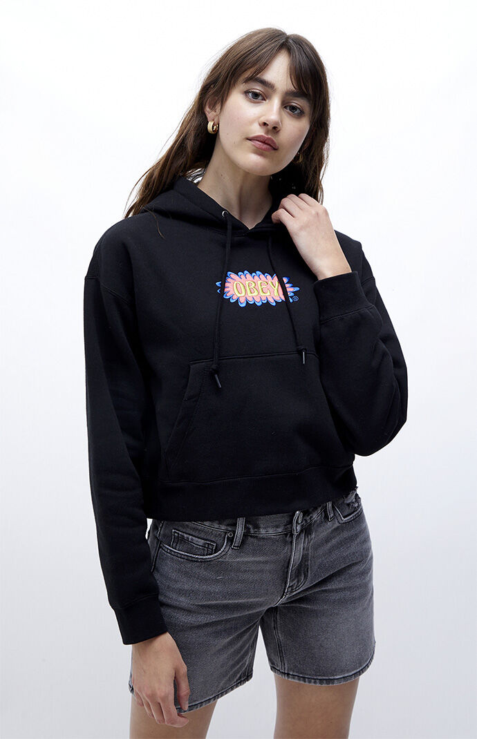 Obey Bubble Cropped Hoodie PacSun