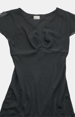 2000s Polka Dot Midi V-Neck Dress image number 2