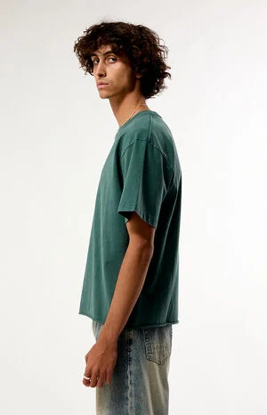 Green Premium Cropped T-Shirt image number 3