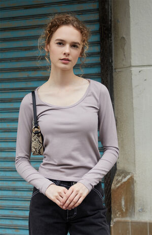 Mauve Tori Long Sleeve Top image number 5