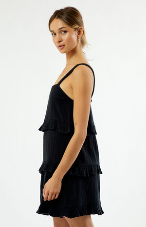 Black Soft Sand Mini Dress image number 2