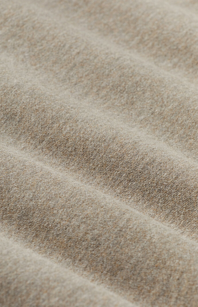 Fear of God ESSENTIALS Dust Heather Grey Nylon Fleece Hooded Sweatshirt