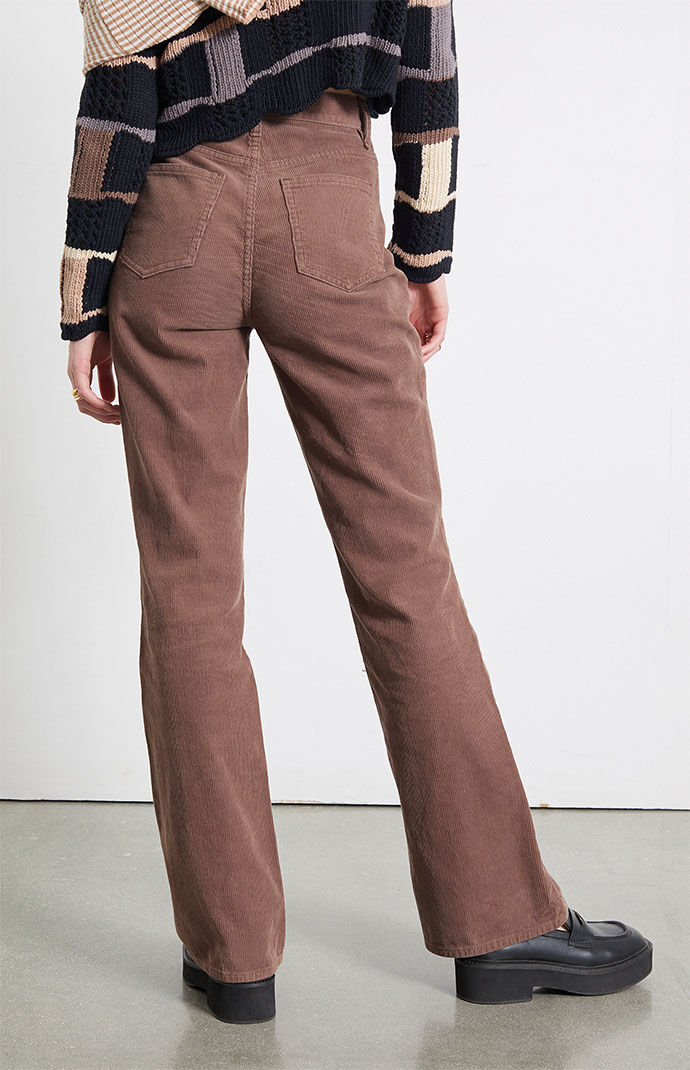 Pacsun Brown Corduroy High Waisted Bootcut Jeans | PacSun