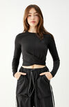 Infuse Long Sleeve Wrap Top Infuse Long Sleeve Wrap Top image number null
